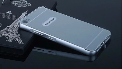 Други Бъмпъри за телефони Луксозен алуминиев бъмпър с твърд гръб за Lenovo S60 / S60A сребрист